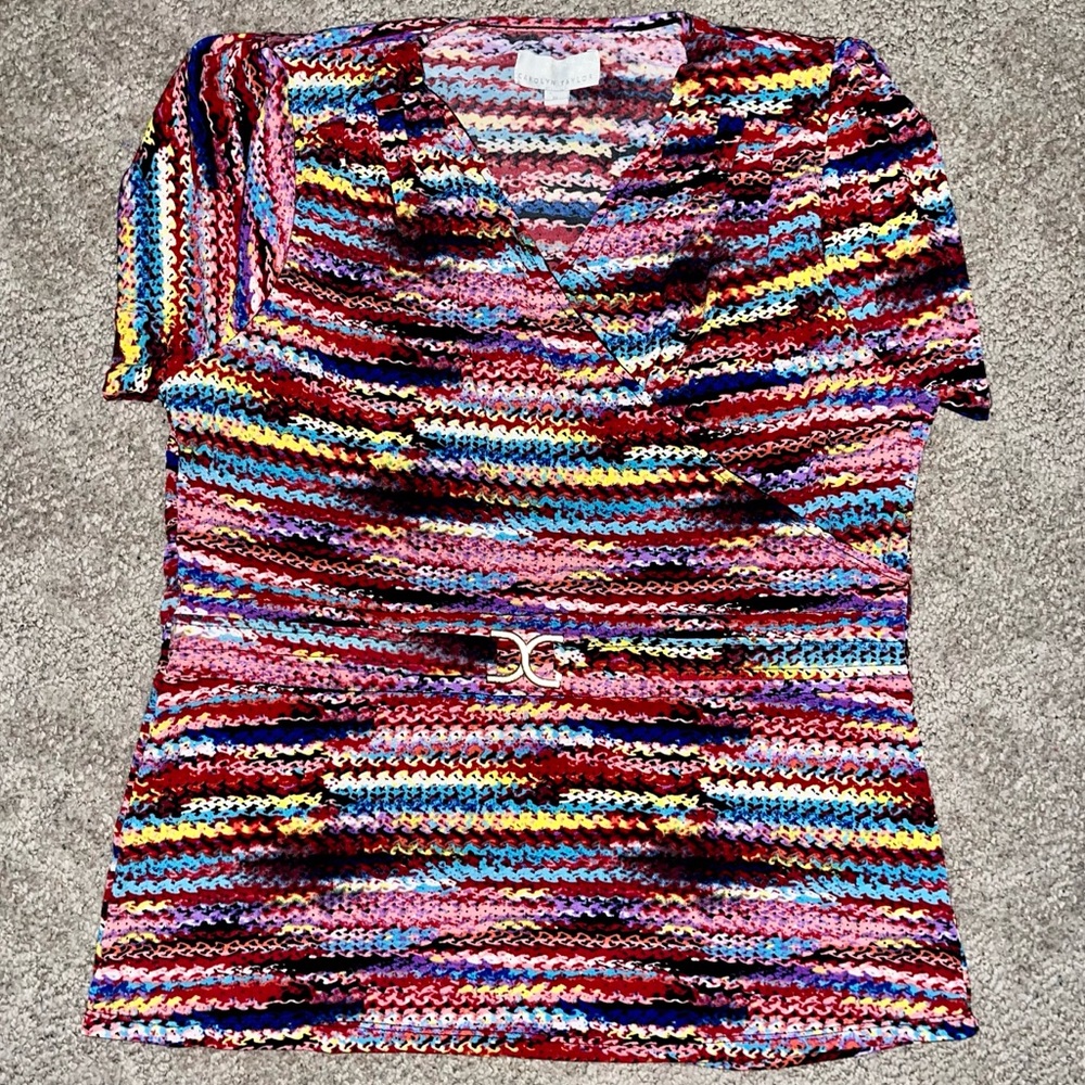 Carolyn Taylor Women's Multicolor Pattern Top